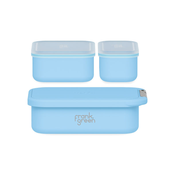 Lunch Container with Silicone Lid | Sky Blue