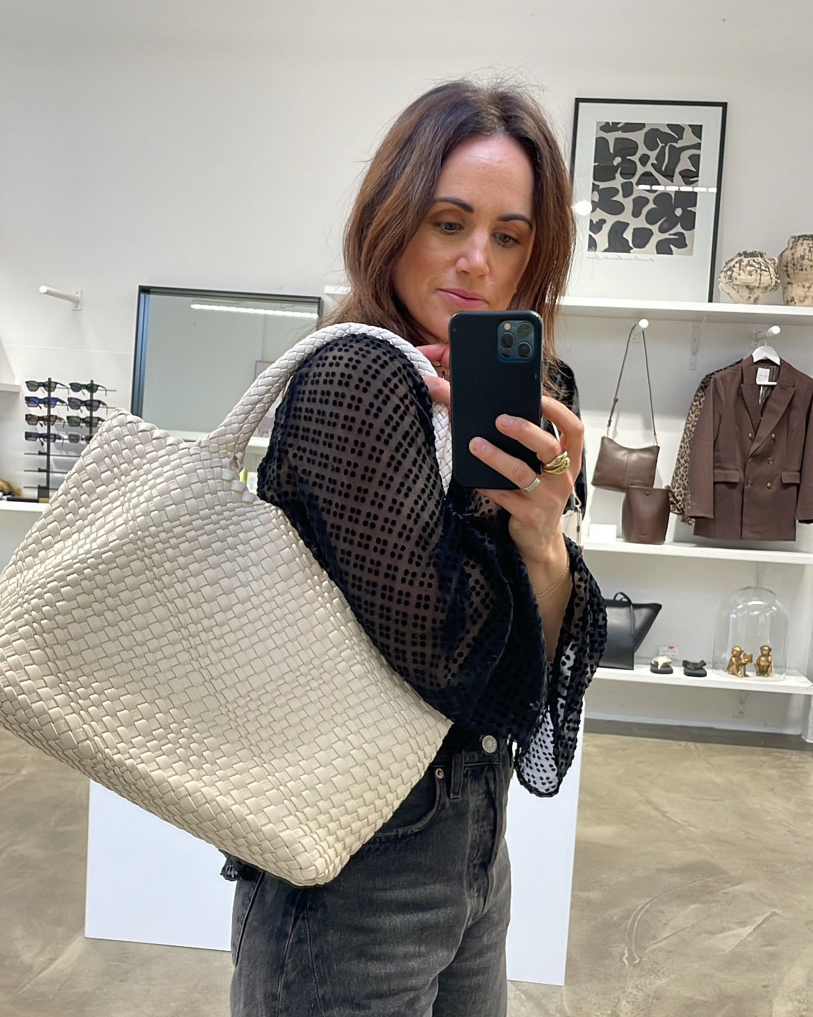 Woven Tote | Cream
