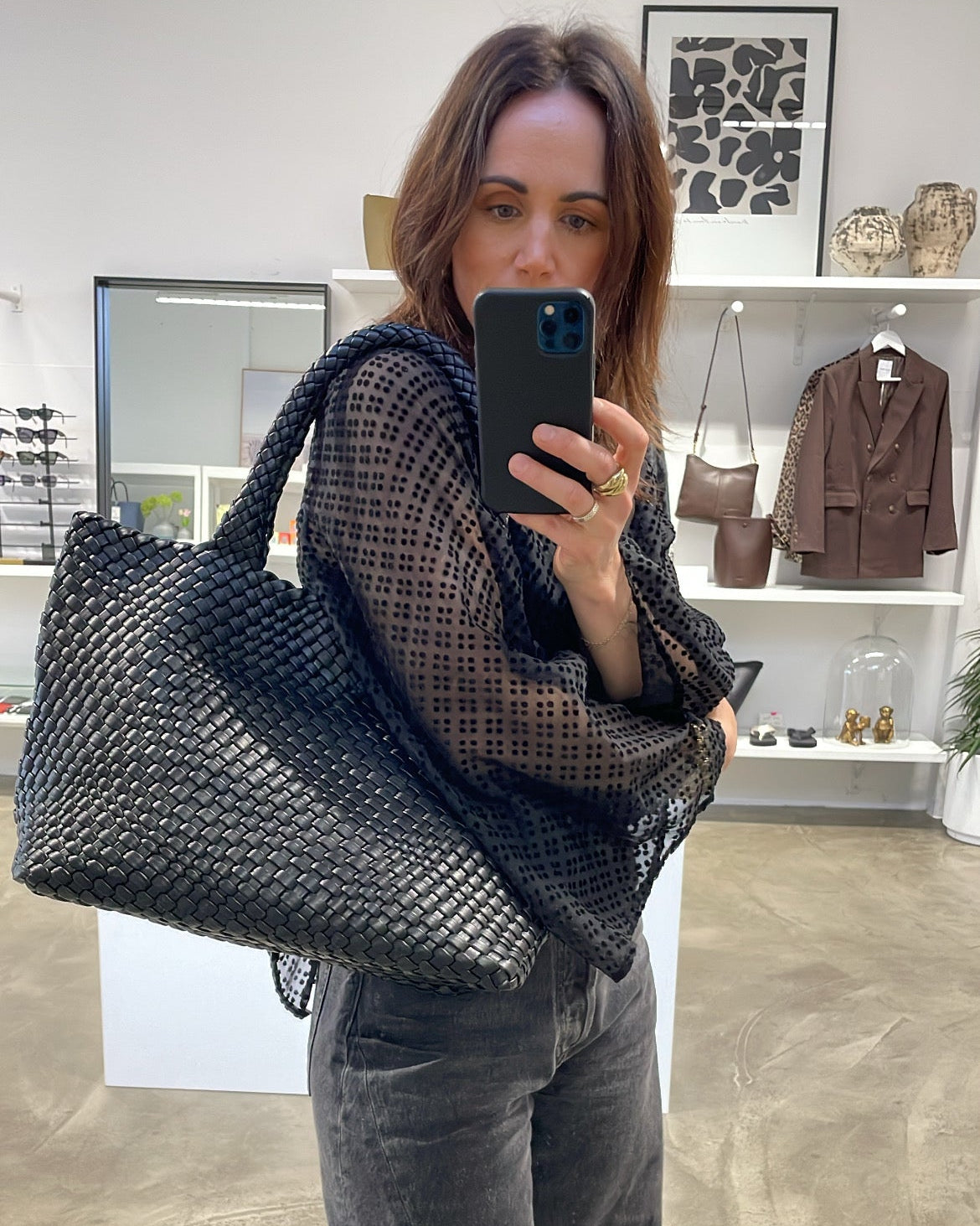 Woven Tote | Black
