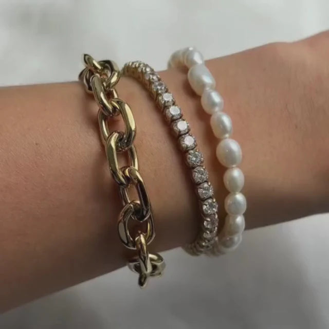 Tennis Bracelet | Gold