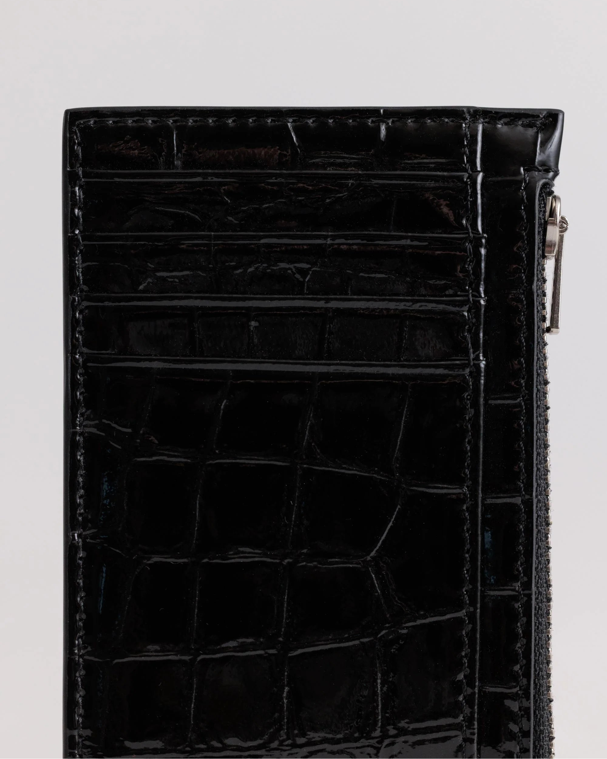 Frank Cardholder | Black Croc
