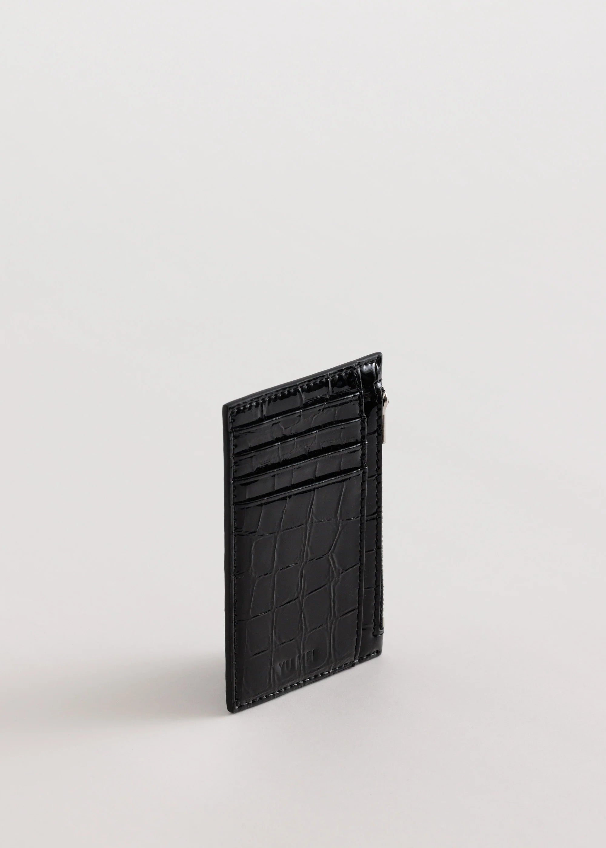 Frank Cardholder | Black Croc