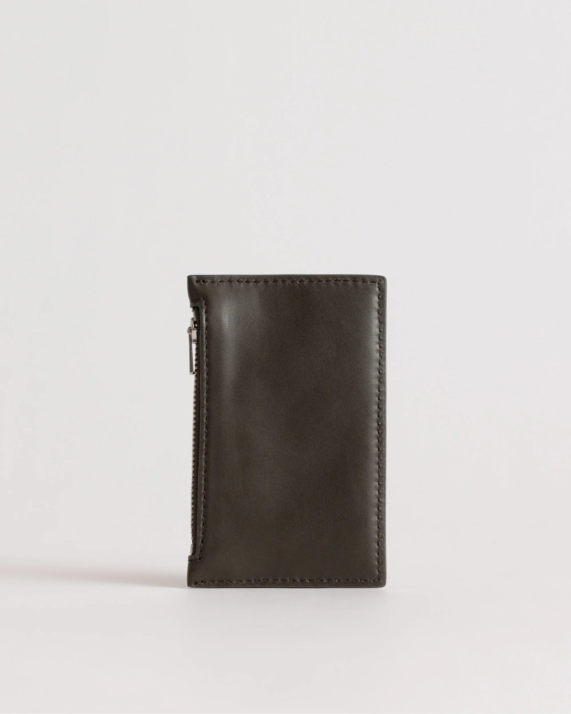 Frank Cardholder | Black Olive Lambskin