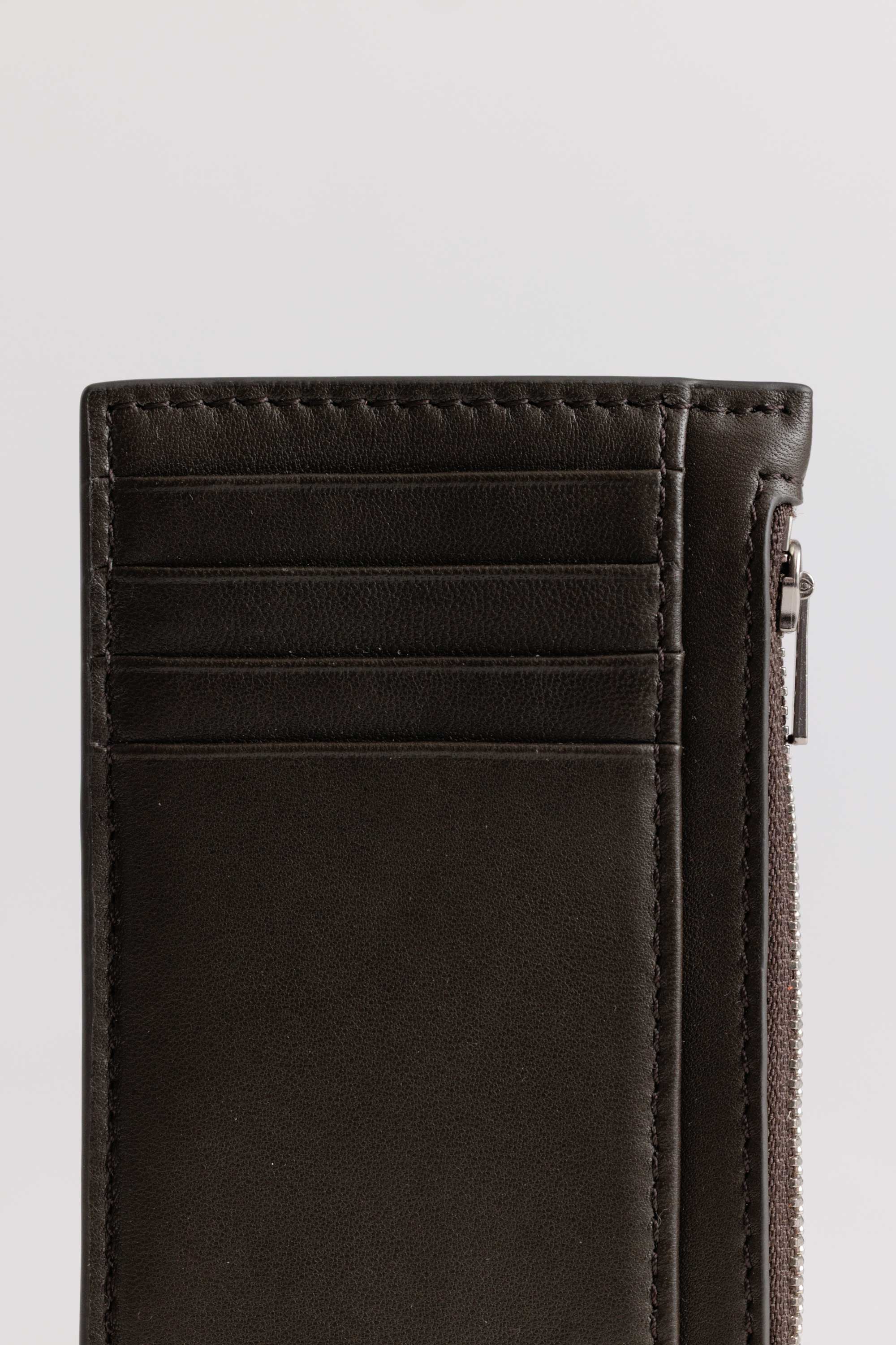 Frank Cardholder | Black Olive Lambskin