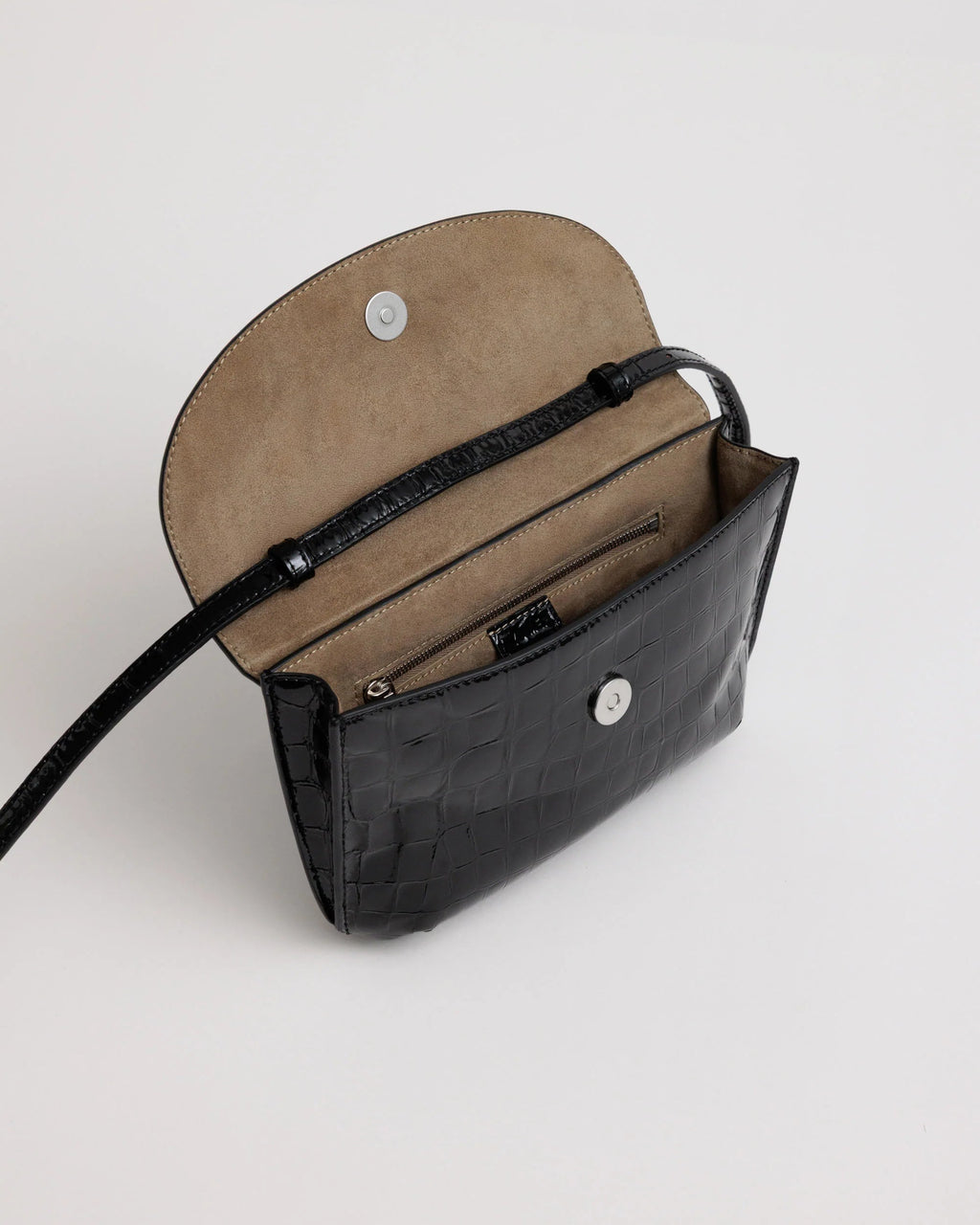 Keriana Clutch | Black Croc
