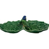Double Leaf Plate with Blue Birds