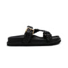 Aki Braided Slide | Black & Gold