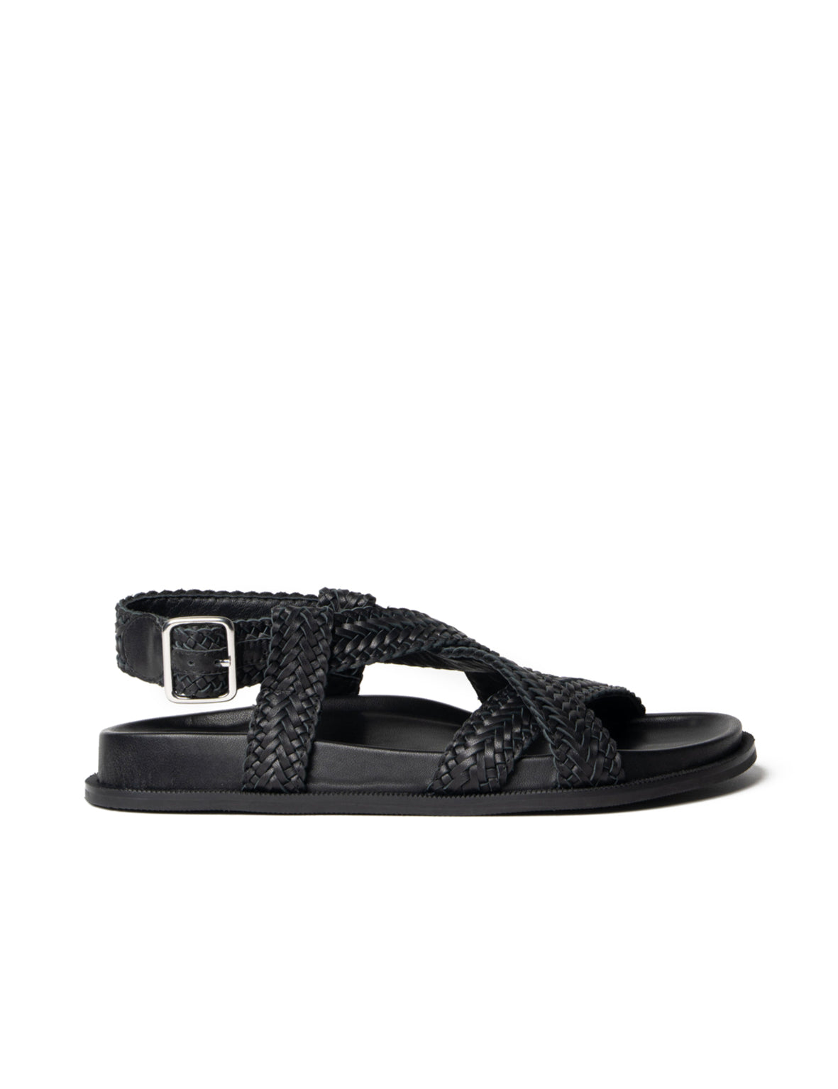 Amara Braided Sandal | Black