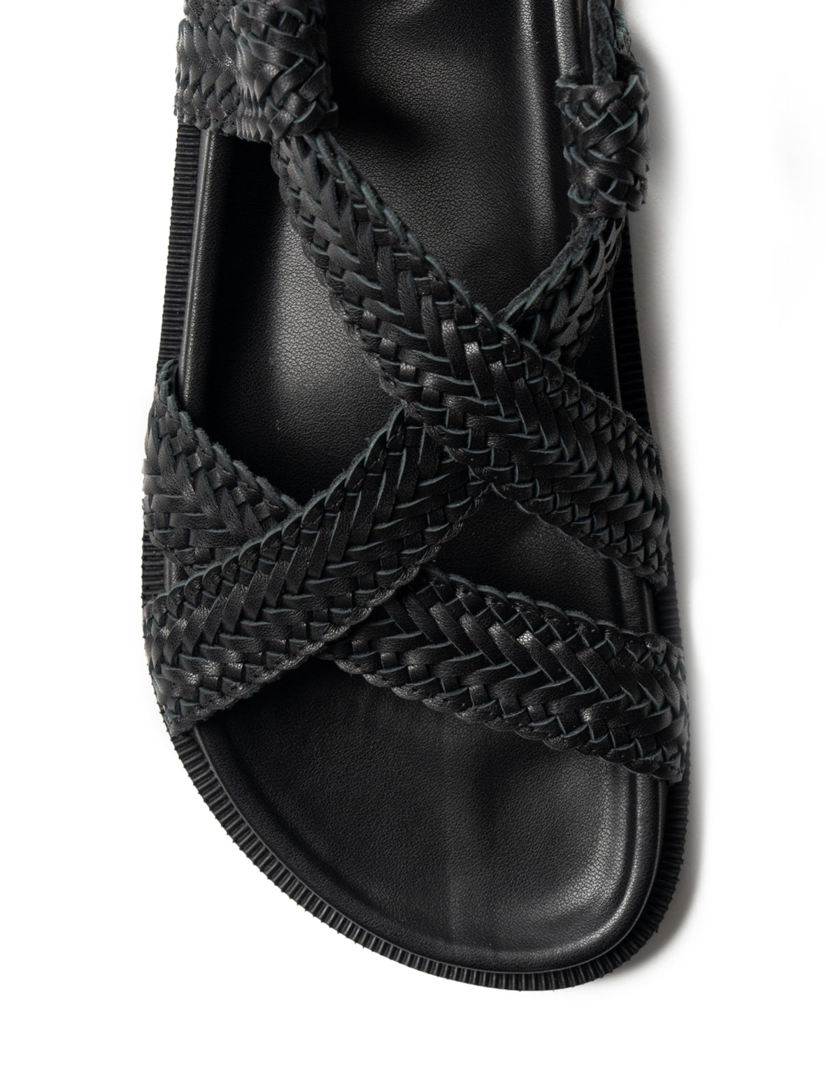 Amara Braided Sandal | Black