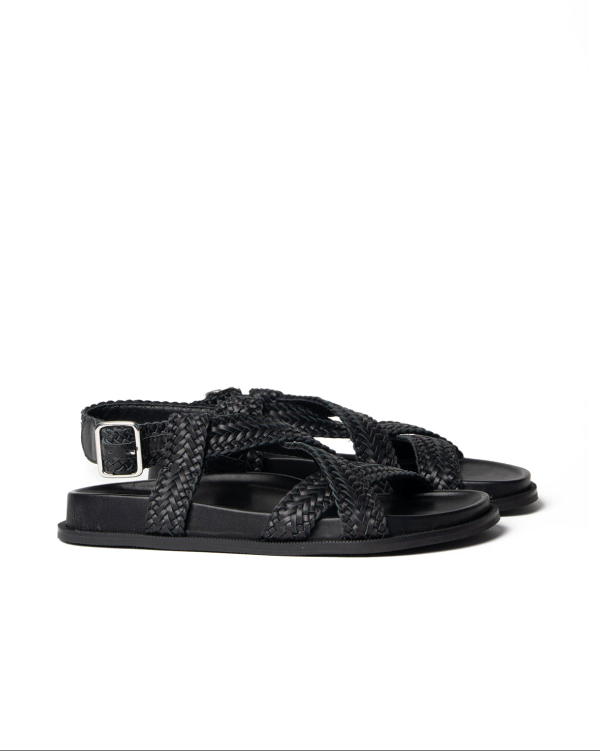 Amara Braided Sandal | Black