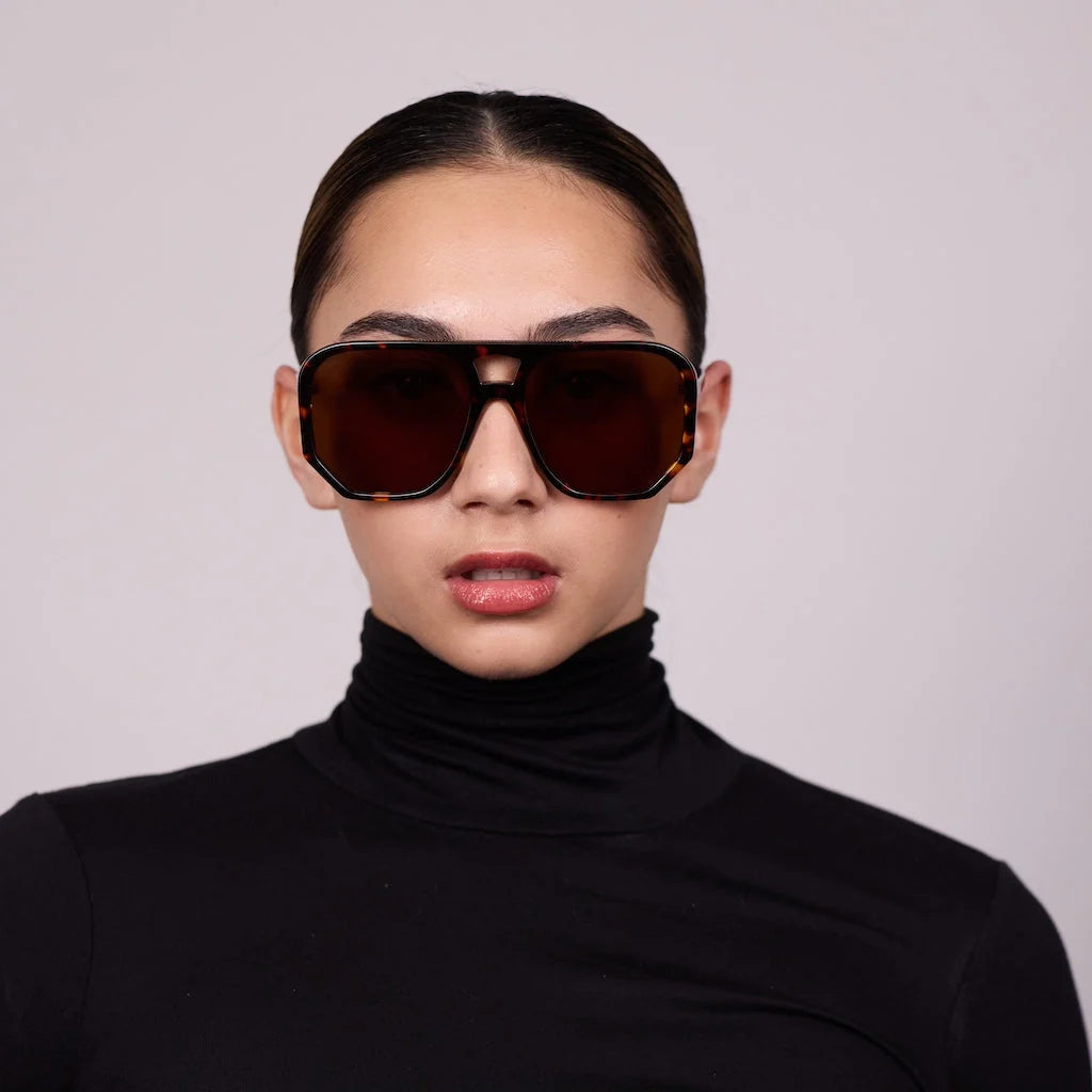 Wager Sunglasses | Brown Tort with Brown Lens