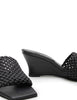 Braided Wedge Heel | Black | LAST SIZE | Final Sale