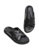 Cross Cut Slide | Black