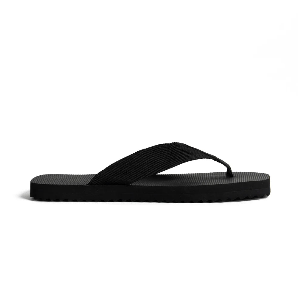 Canvas Square Thong | Black