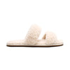 Double Strap Shearling Slipper | Cream