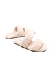 Double Strap Shearling Slipper | Cream