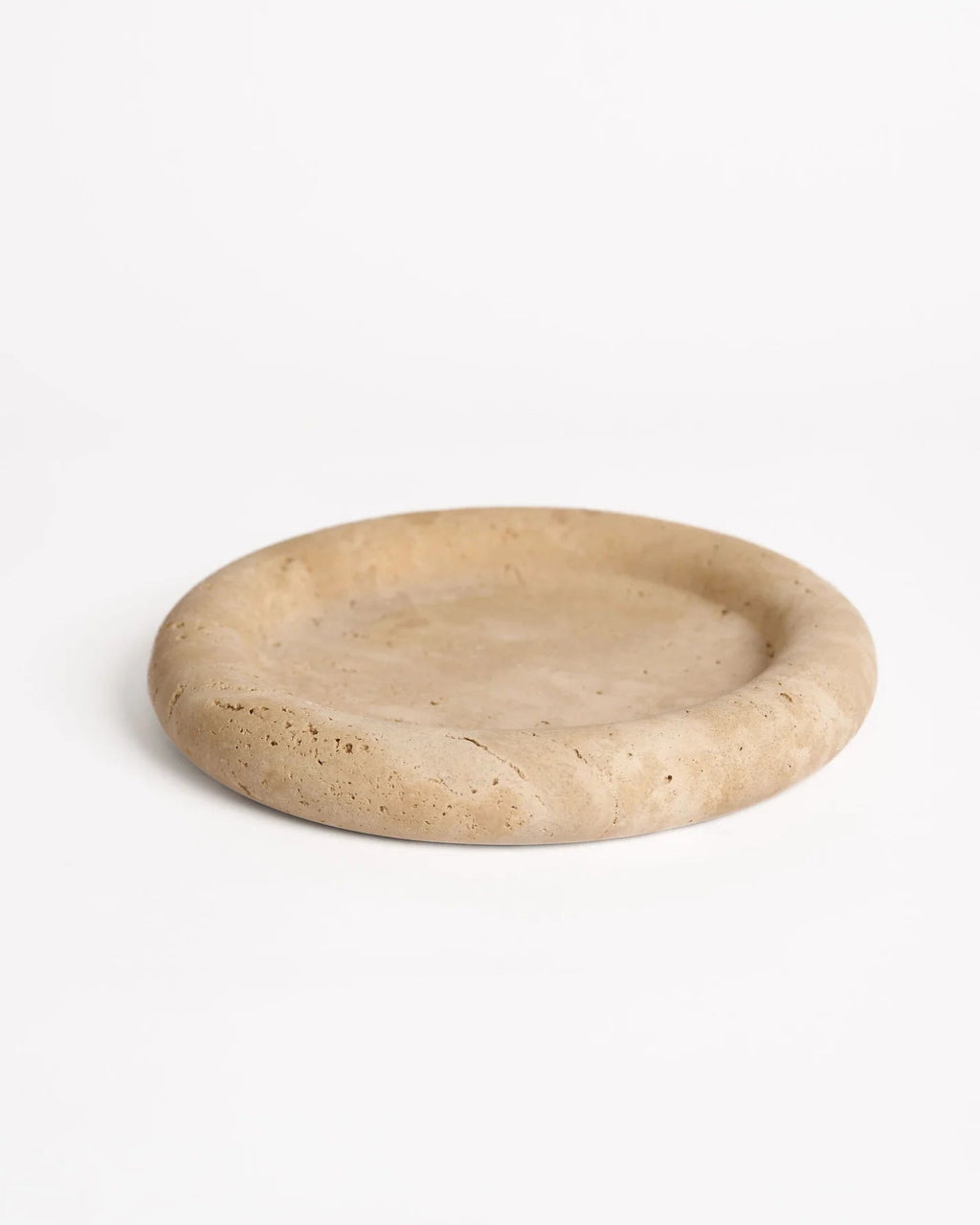 Bay Round Tray | Light Travertine