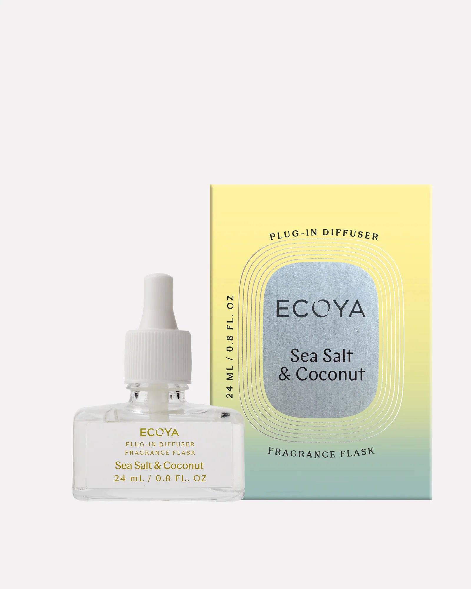 Ecoya Plug-In Diffuser Fragrance Flask | Sea Salt & Coconut