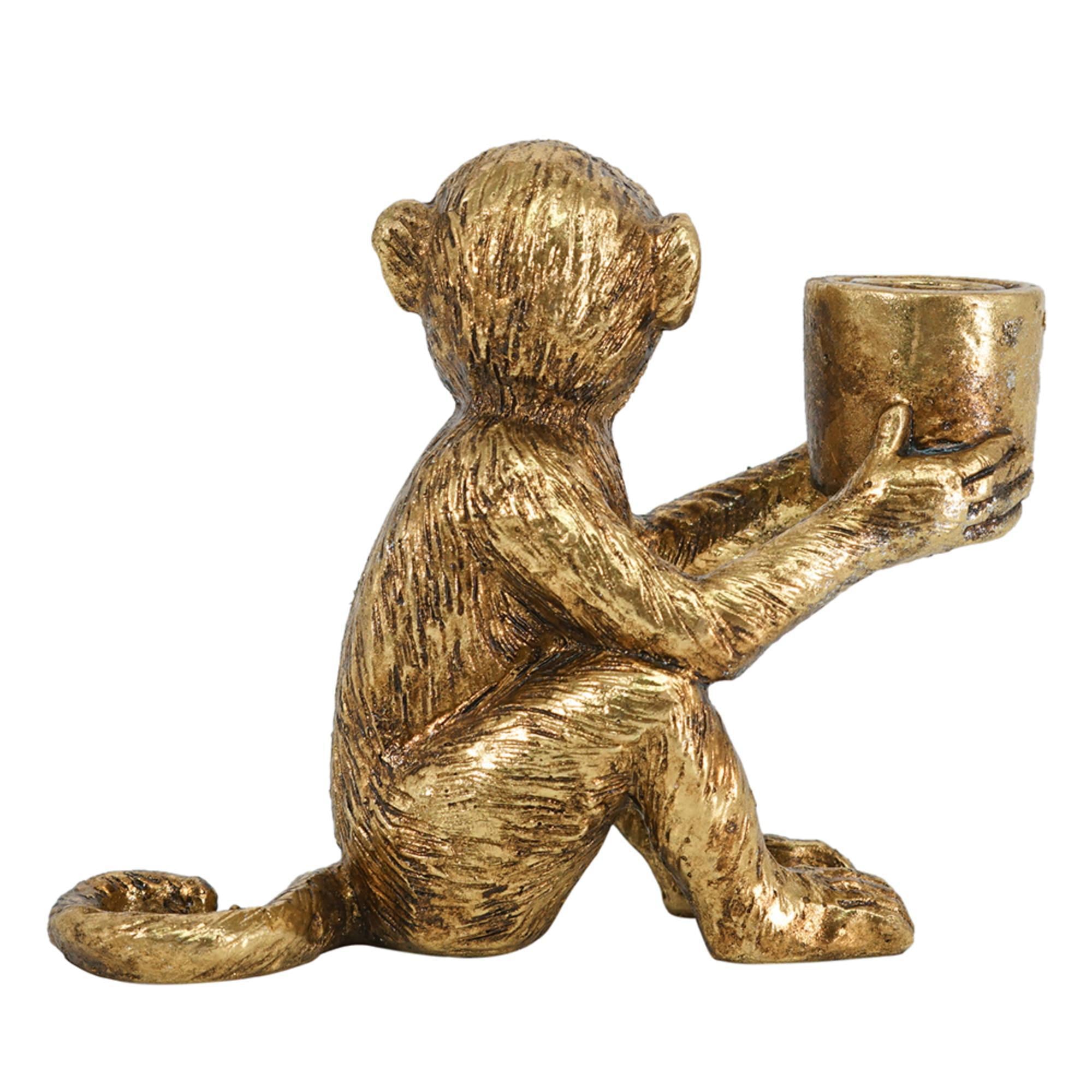 Monkey Taper Candle Holder | Tail Down