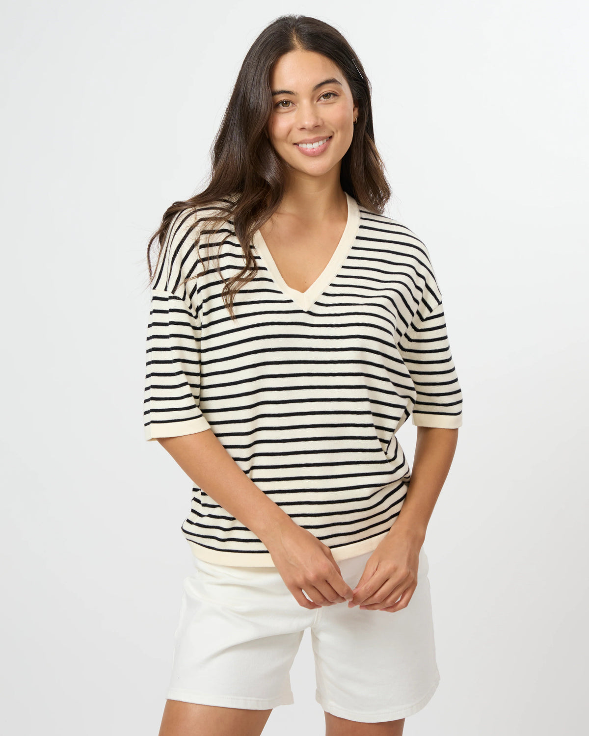 Celine Knit | Black & Ivory