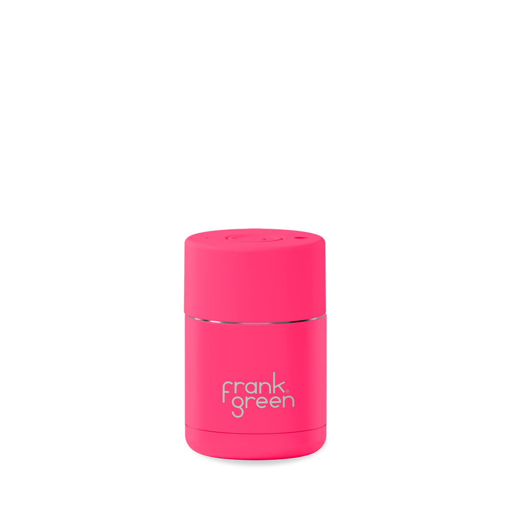 8oz/230ml Ceramic Reusable Cup | Neon Pink