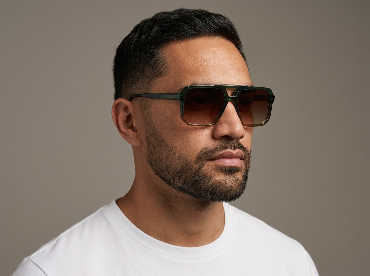 Anchorage Sunglasses | Forest with Brown Lens