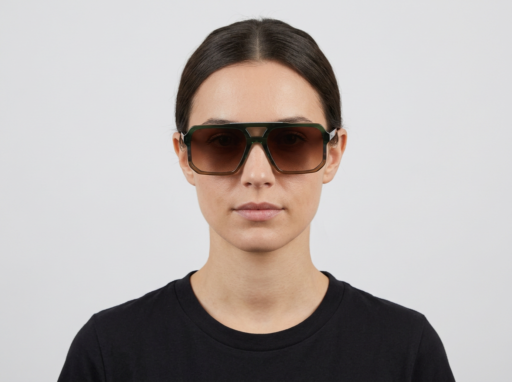 Anchorage Sunglasses | Forest with Brown Lens