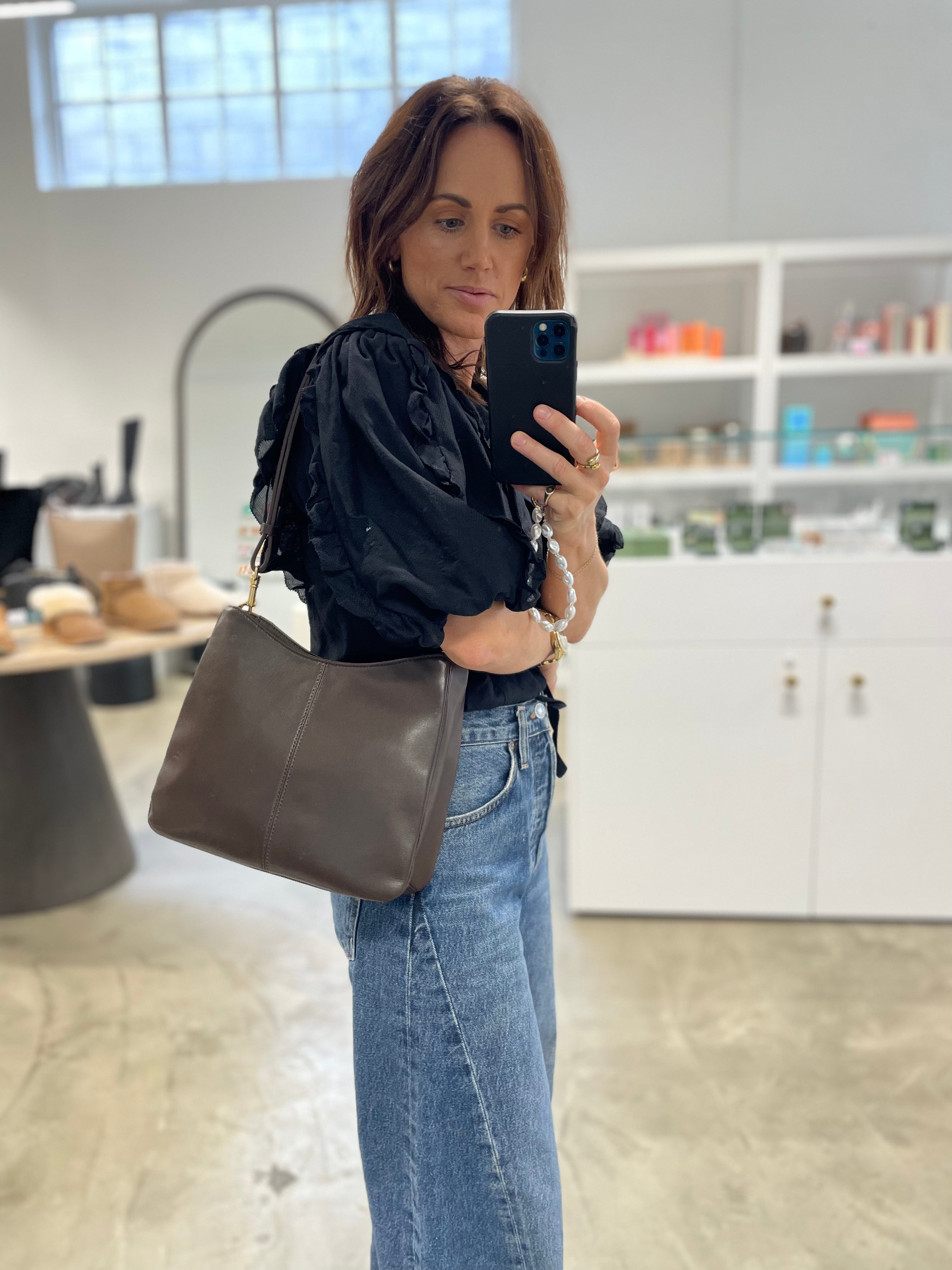 Joan Bag | Molasses Lambskin