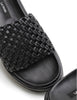 Knotted Platform Slide | Black