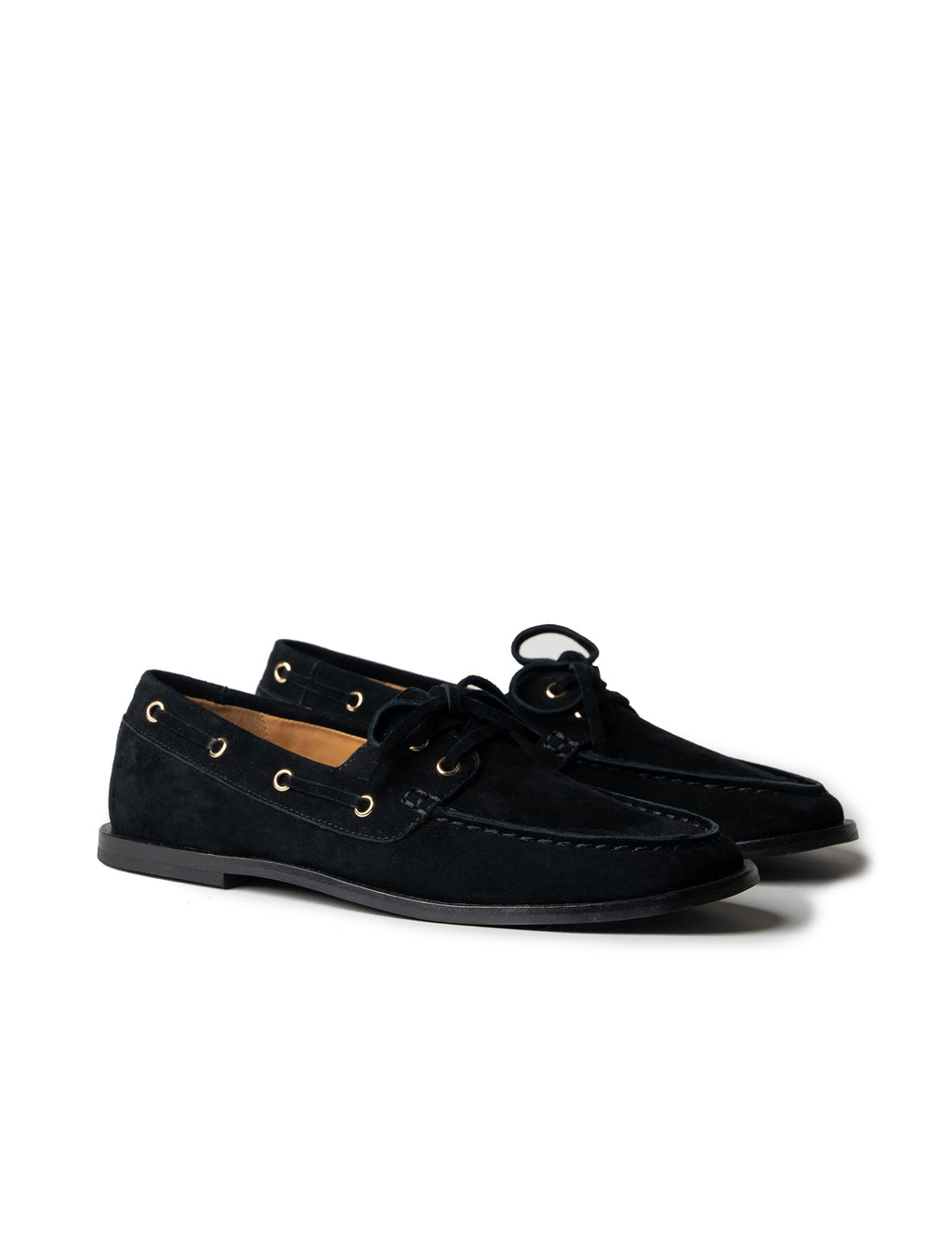 Marlo Boat Shoe | Black Suede