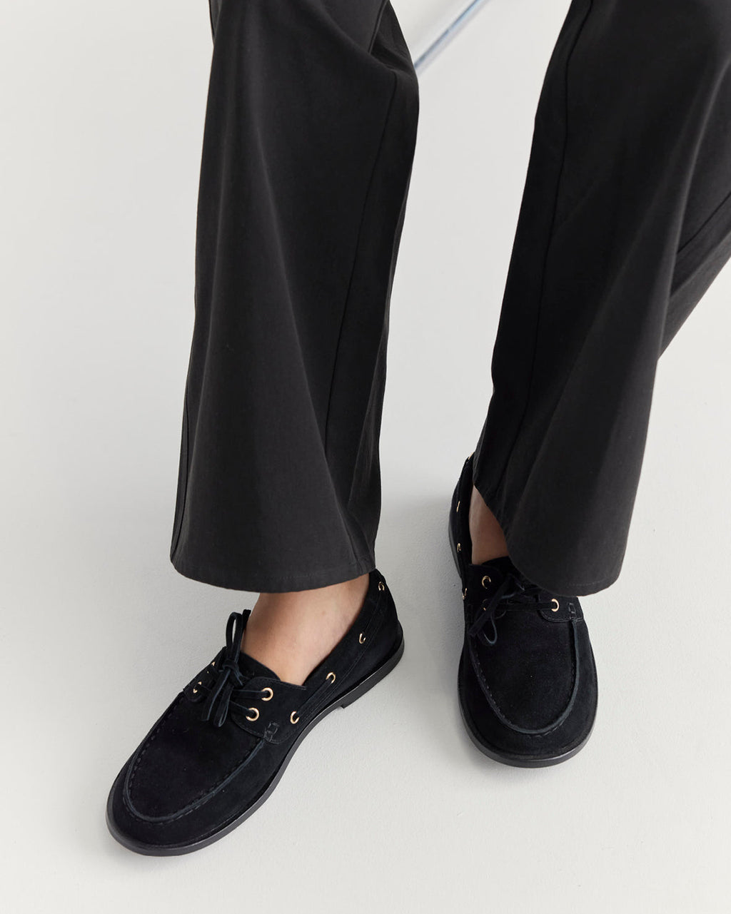 Marlo Boat Shoe | Black Suede