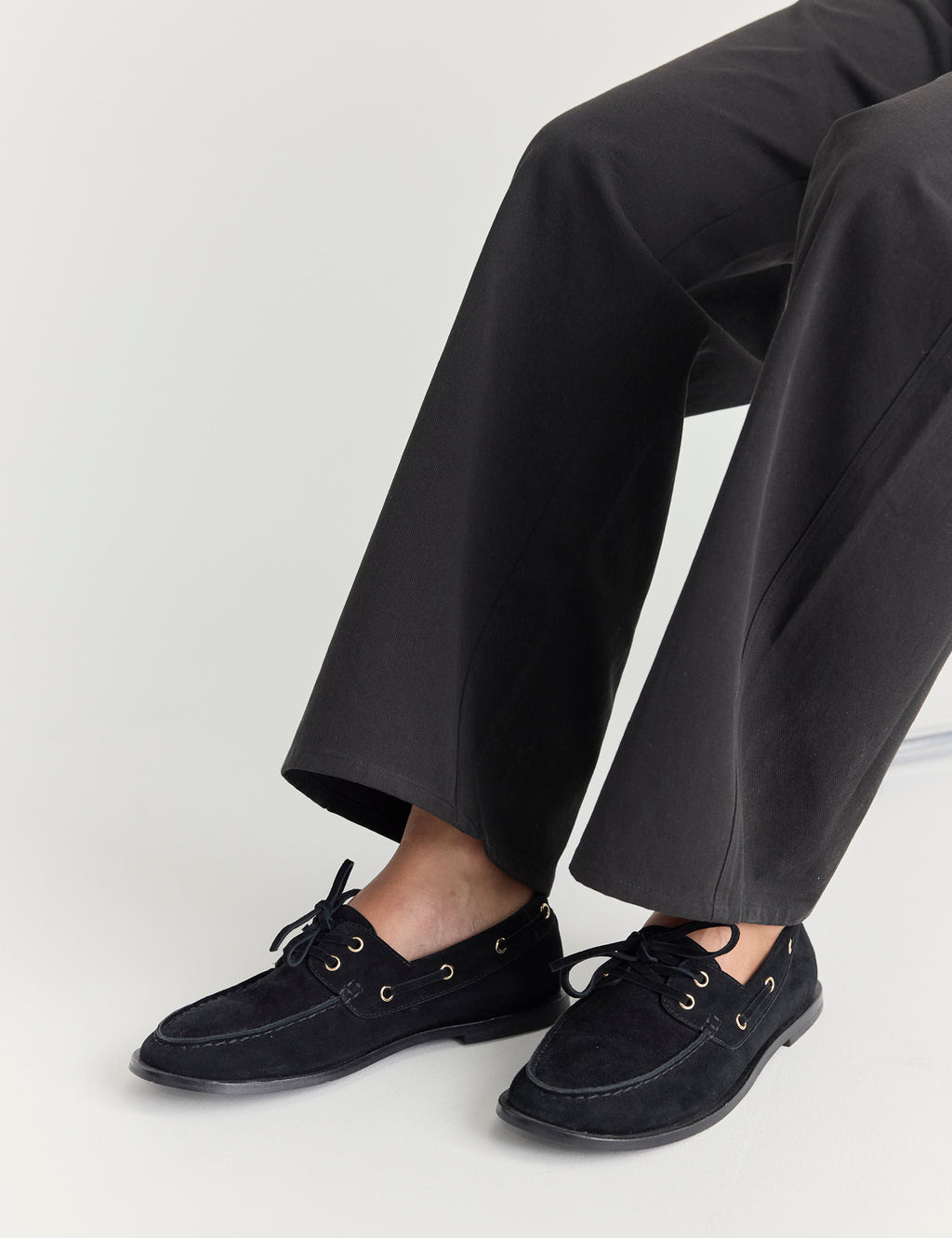 Marlo Boat Shoe | Black Suede