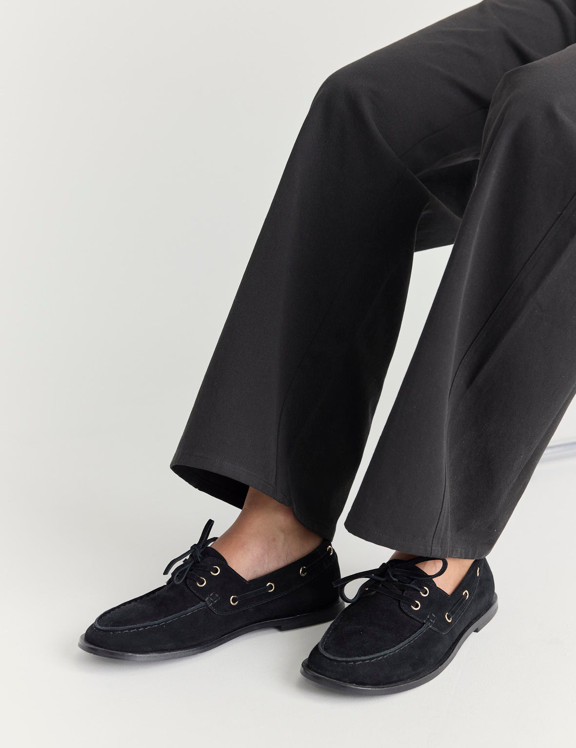 Marlo Boat Shoe | Black Suede