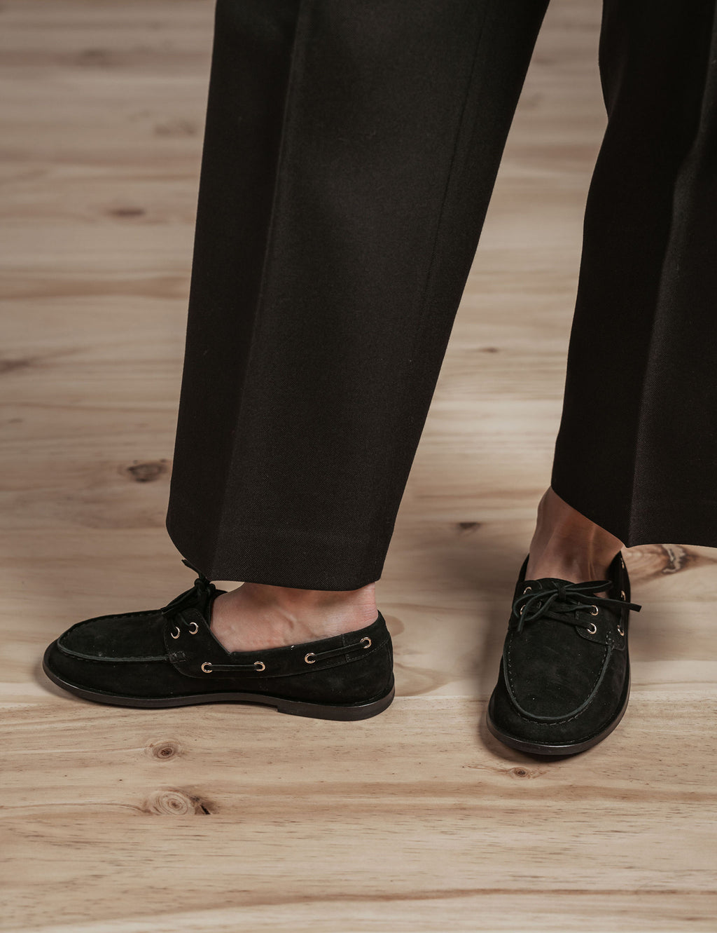 Marlo Boat Shoe | Black Suede