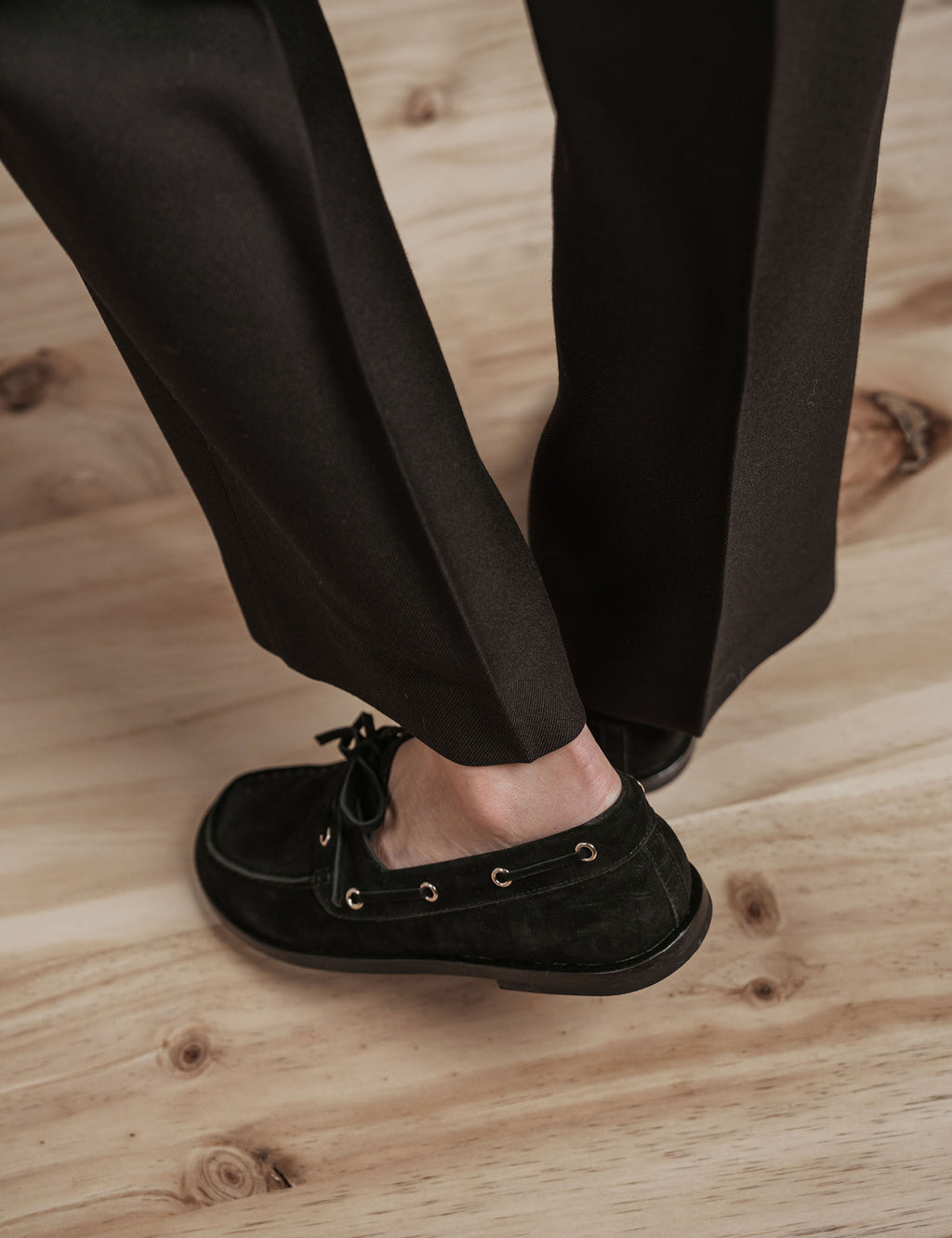 Marlo Boat Shoe | Black Suede