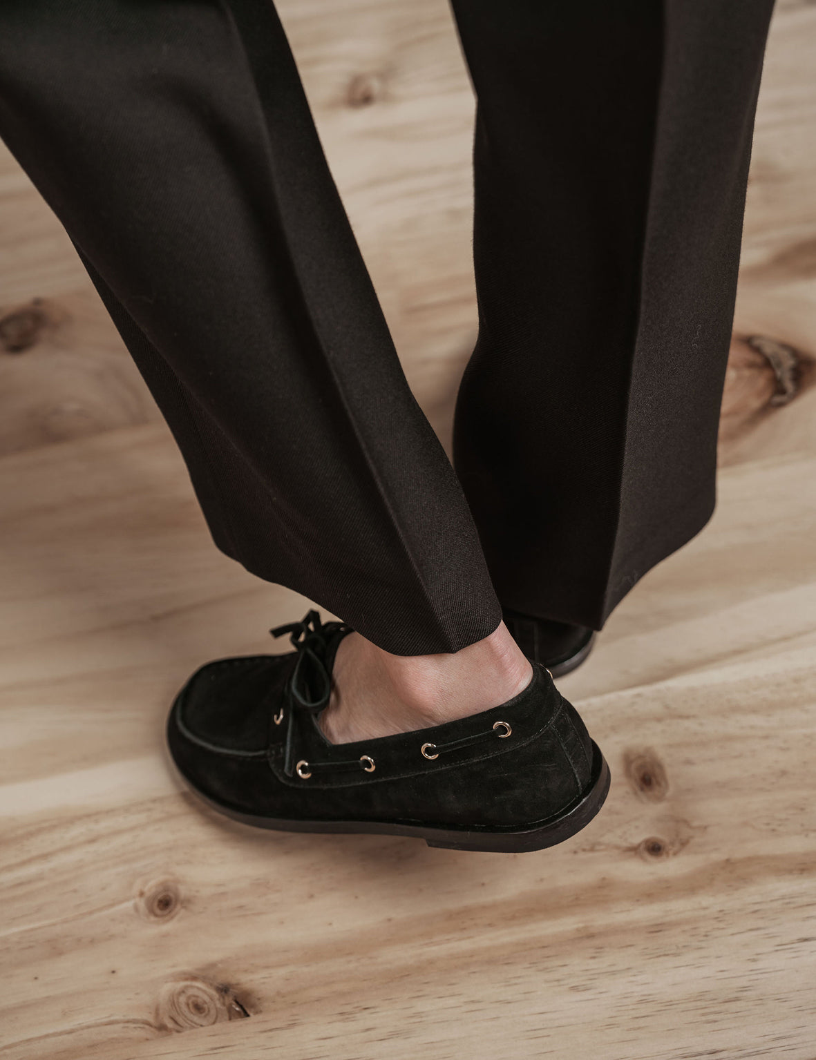 Marlo Boat Shoe | Black Suede
