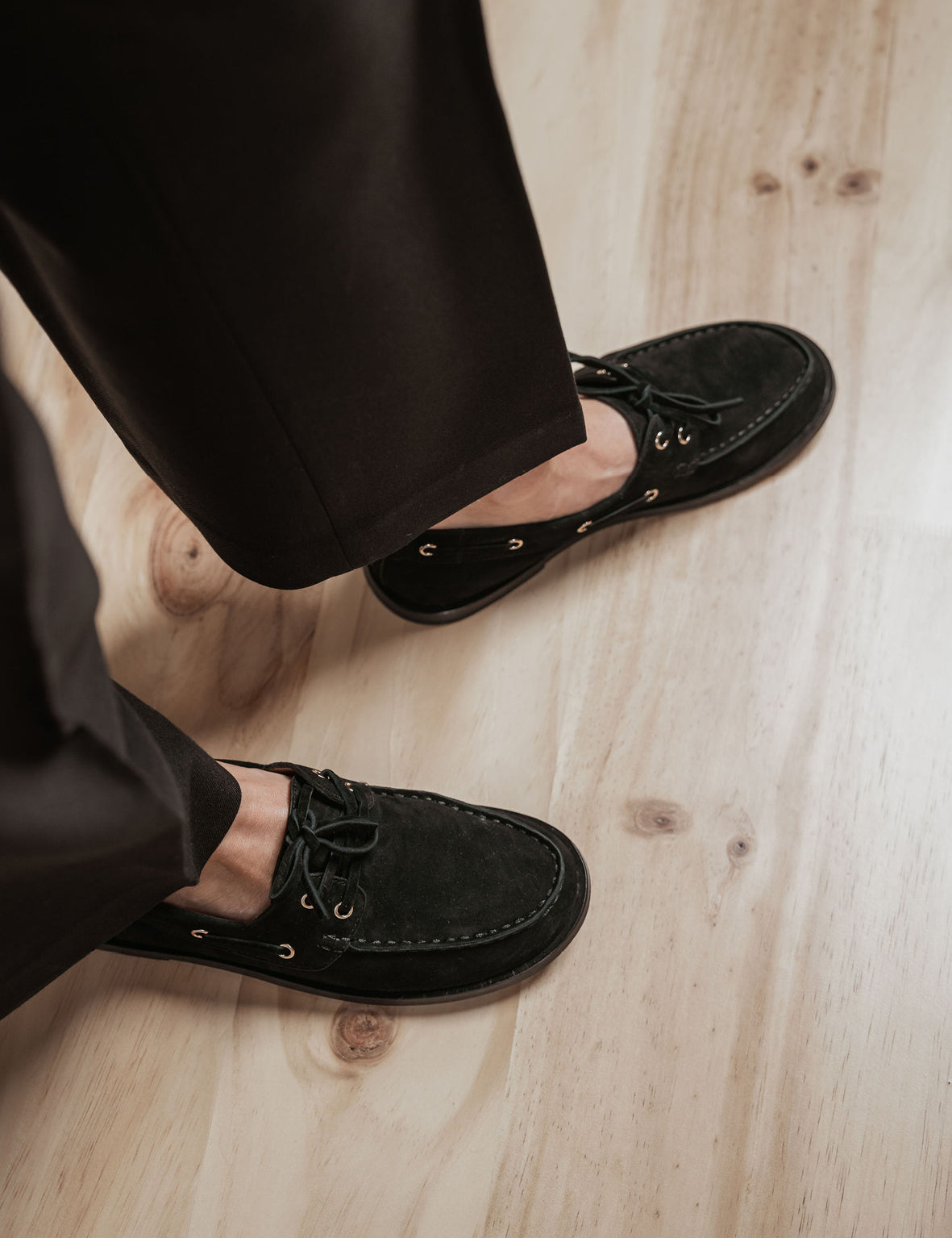 Marlo Boat Shoe | Black Suede