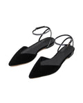 Nora Flat | Black/Crystal