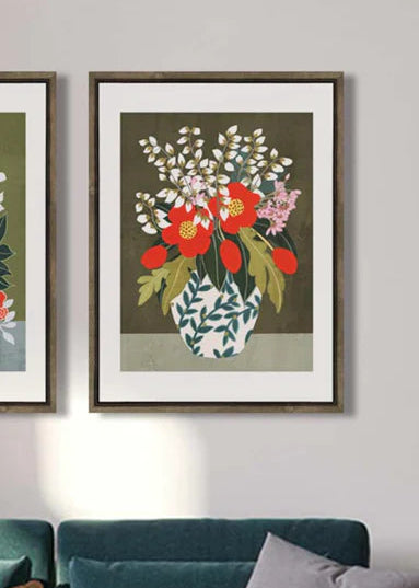 Wall Art Circa Print | Leaf Vase