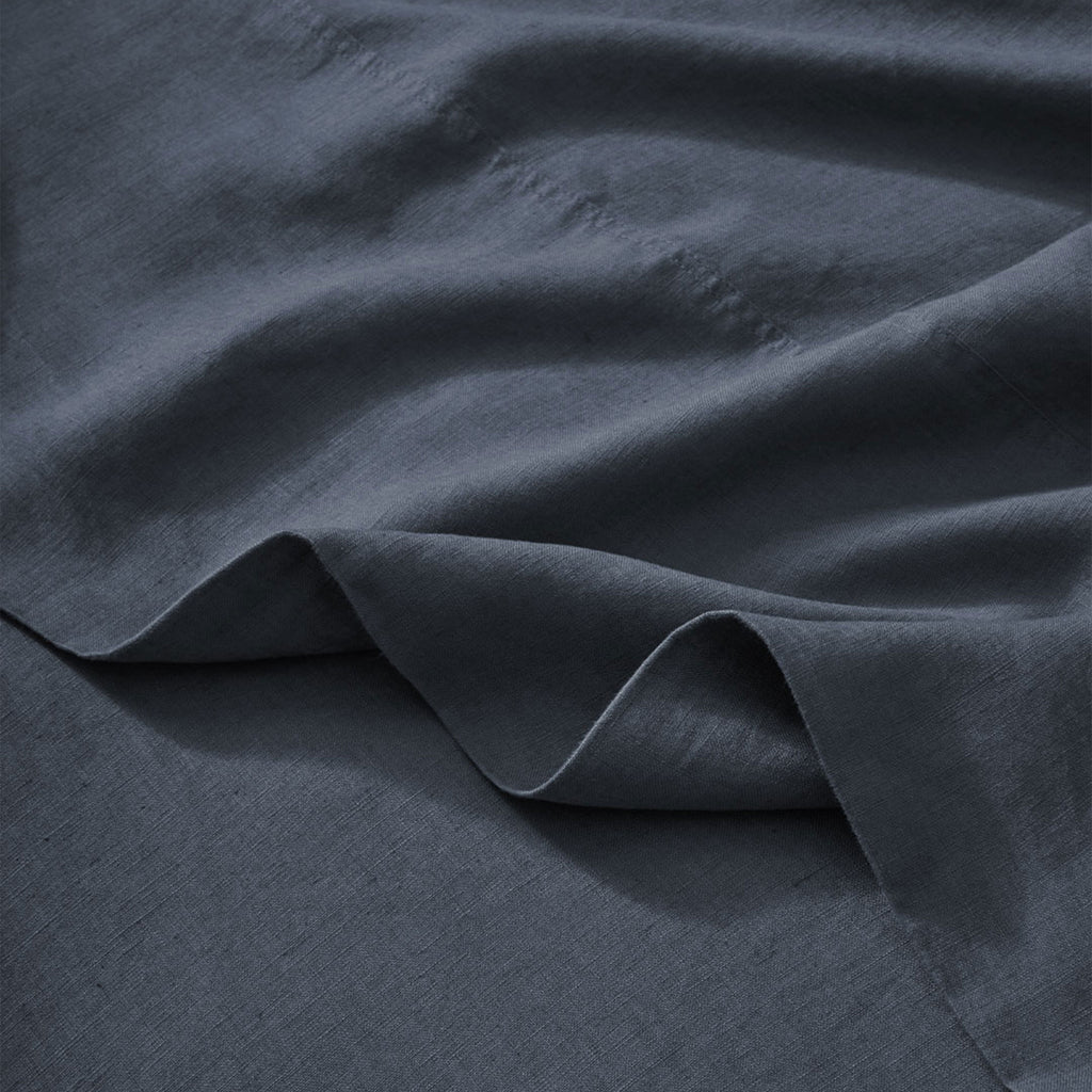 Ravello Linen Flat Sheet | Denim | Queen