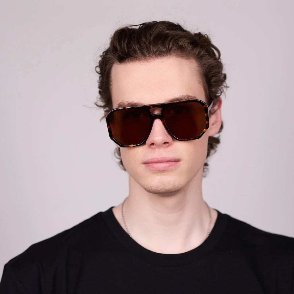 Wager Sunglasses | Brown Tort with Brown Lens