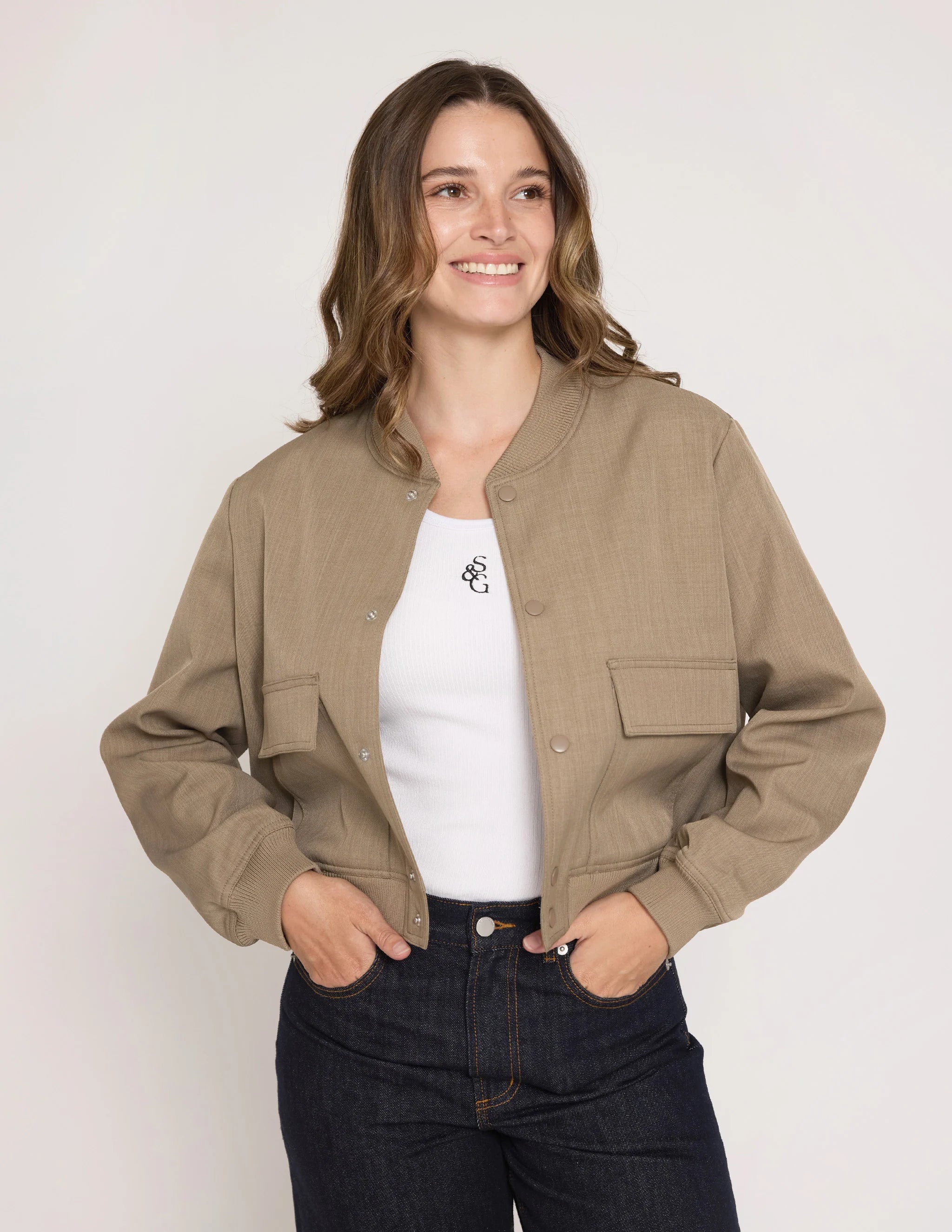 Nia Jacket | Taupe
