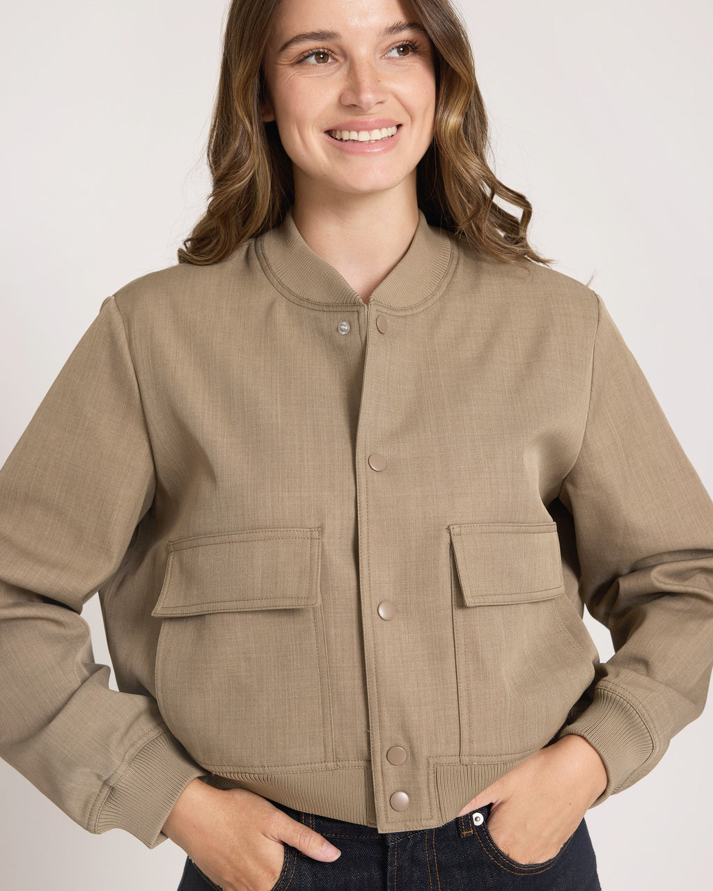 Nia Jacket | Taupe