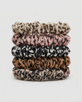 Leopard Print Hair Ties | Set of 5