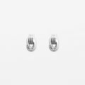 Small Knot Earrings | Silver