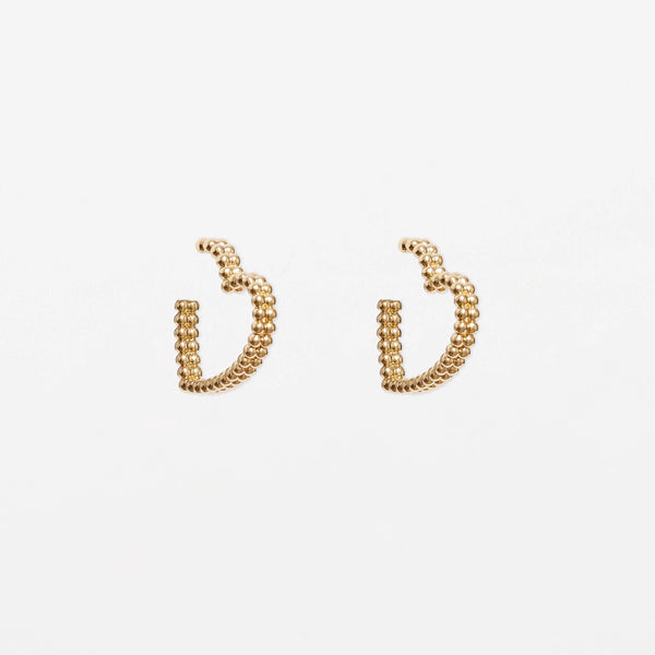 Gold Heart of Balls Earrings