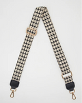 Bag Strap | Cream & Black Houndstooth