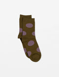 Socks | Khaki & Purple Spots
