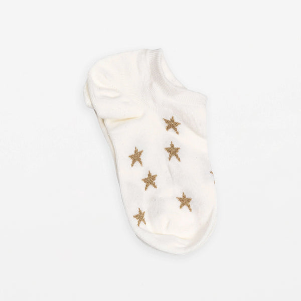 Socks | White & Glitter Stars