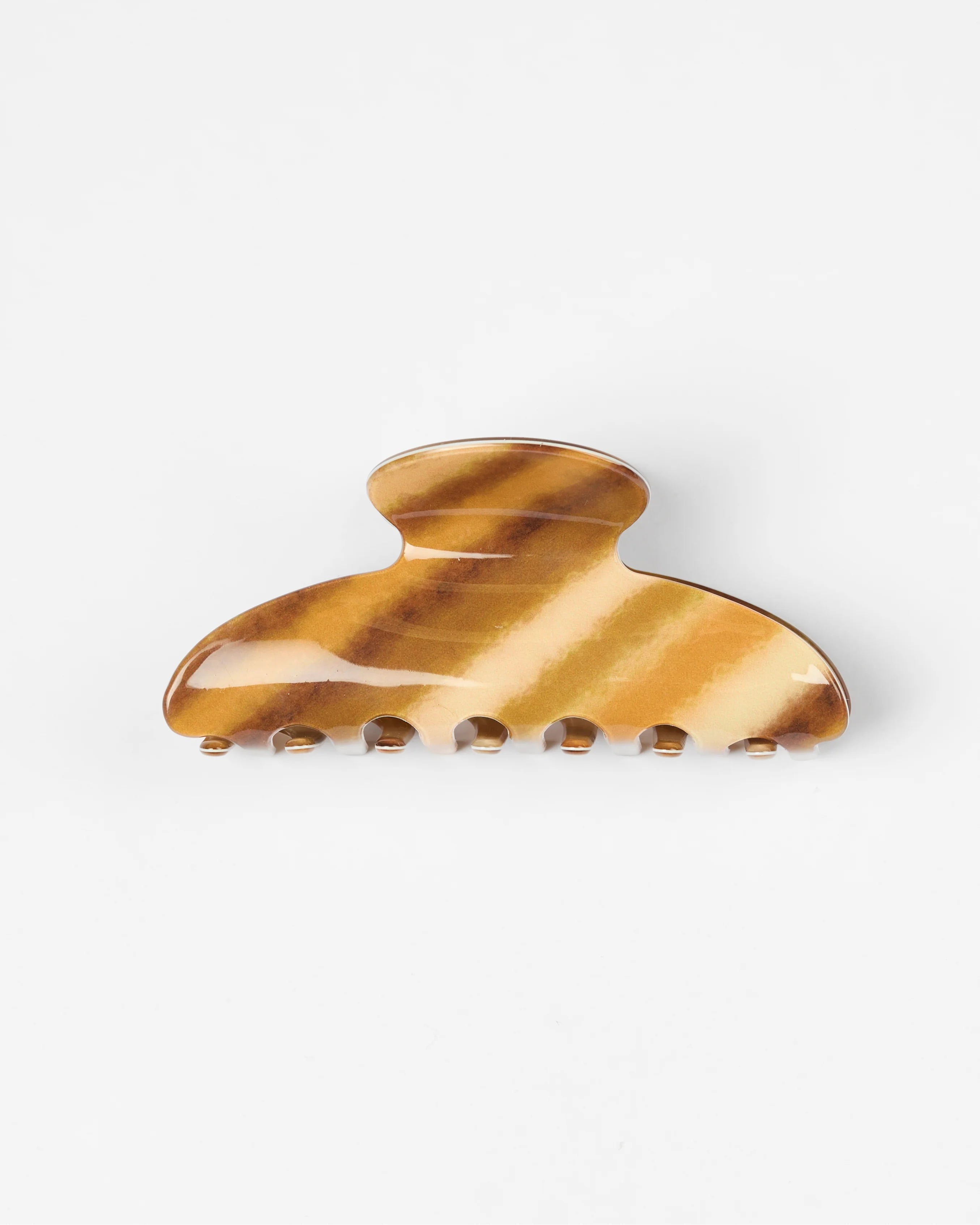 Hair Claw | Stripey Brown